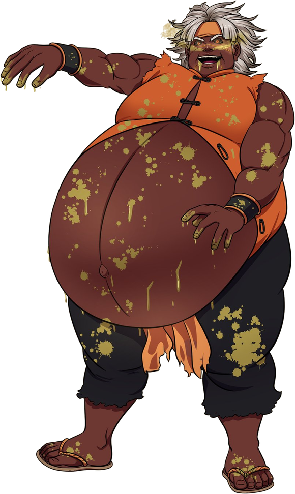 Binge, full-body character design