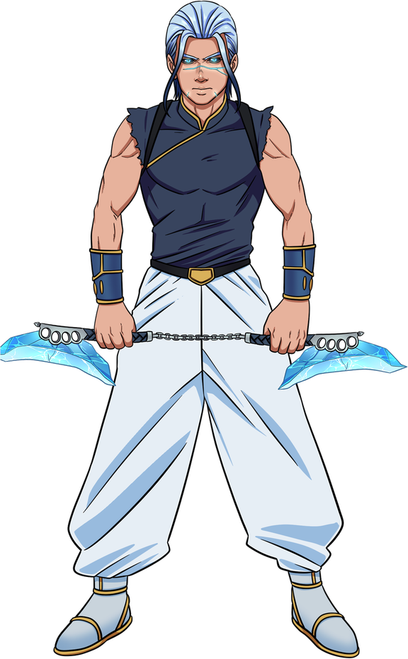 Kori, full-body character design