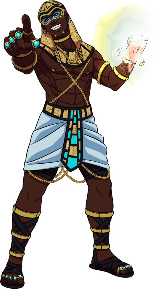 Siphon, full-body character design