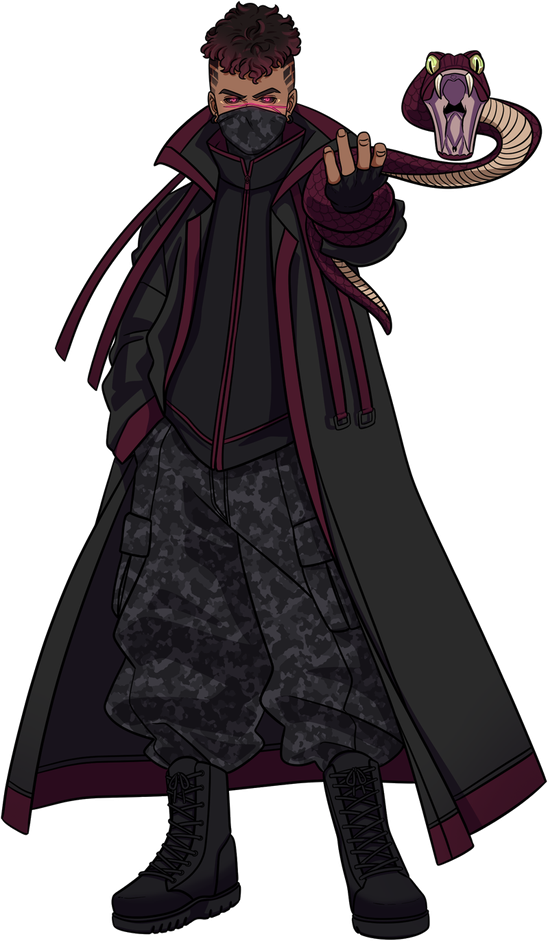 Stray, full-body character design